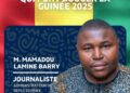 Mamadou Lamine Barry parmi les 100 personnalités qui font bouger la Guinée