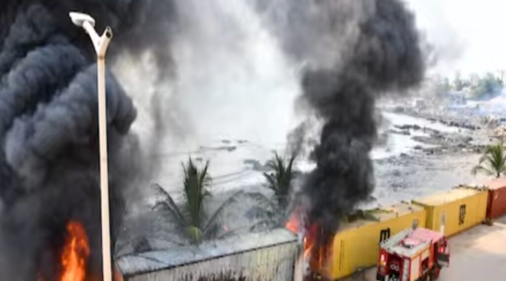 Incendie près du camp Almamy Samory : des dégâts matériels importants, une enquête en cours