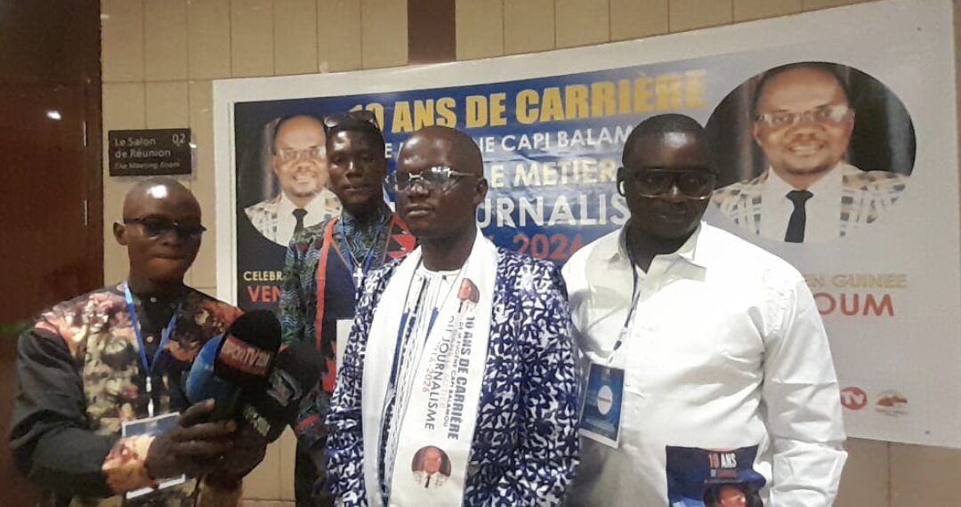 Médias : le journaliste Eugène Capi Balamou célèbre ses 10 ans de carrière à Conakry