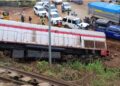 Déraillement d&rsquo;un train à Kagbelen : Le ministre de l&rsquo;Environnement en visite de terrain