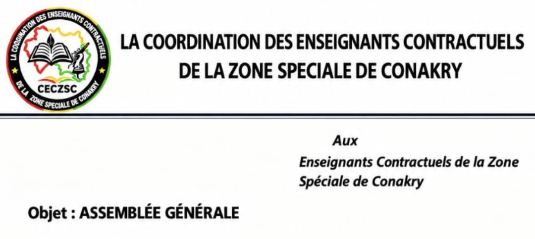 Guinée : les enseignants contractuels de Conakry convoqués en assemblée générale